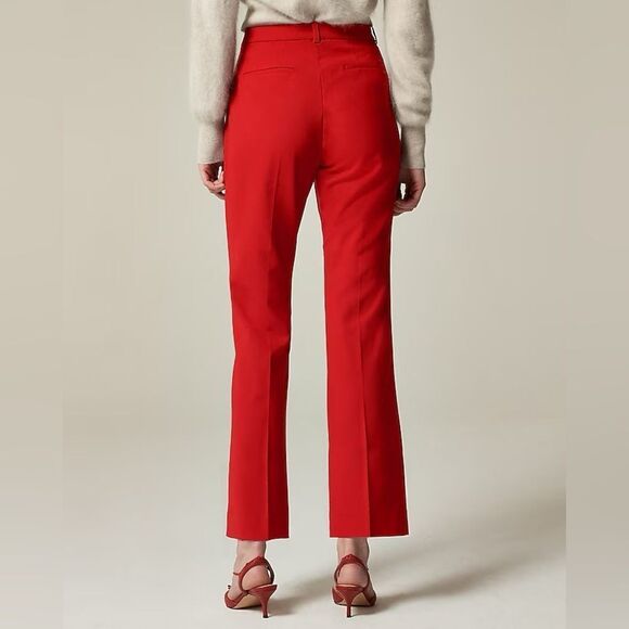 NWT J CREW Kaya pant in Italian stretch merino wool blend in Persian Red - Picture 3 of 8